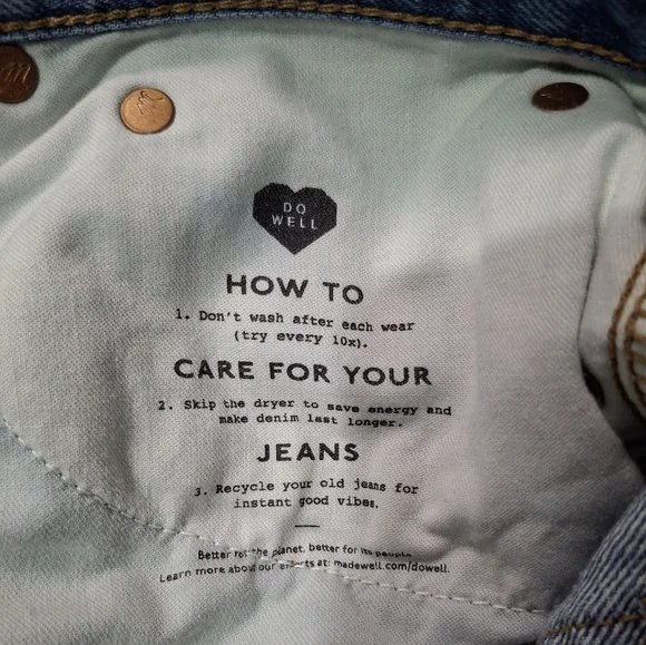 Madewell Women's Superwide Leg Jeans In Amcliffe Wash Knee Rip Edition Size 30 - Picture 13 of 15